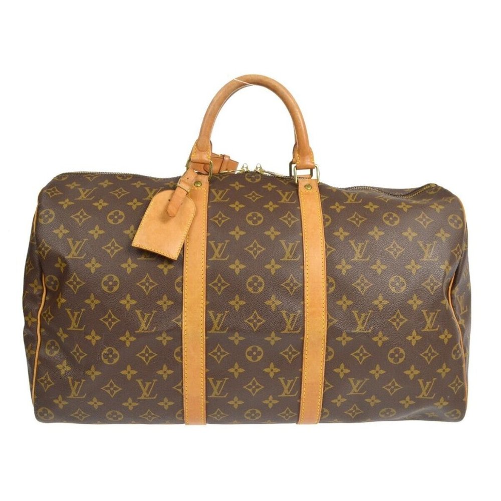00037400# Authentic Louis Vuitton Travel Bag Keepall 50 Monogram